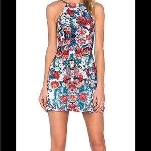 NBD Multicolor Floral Mini Dress